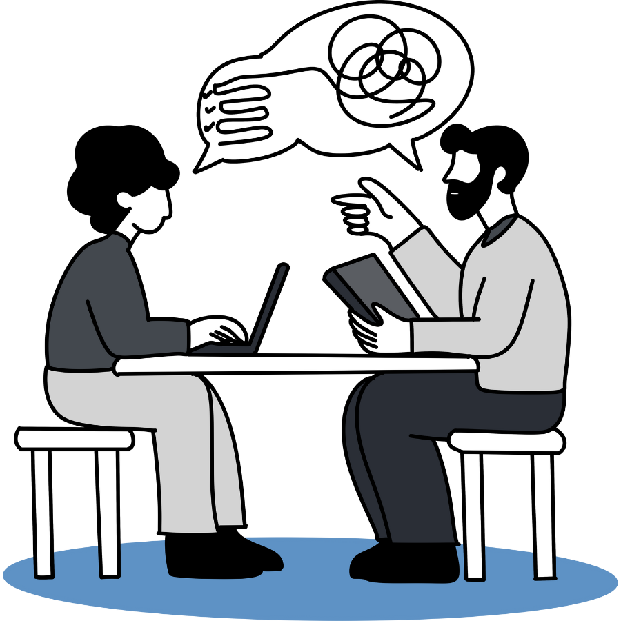 HR leaders discussing hiring needs and support options